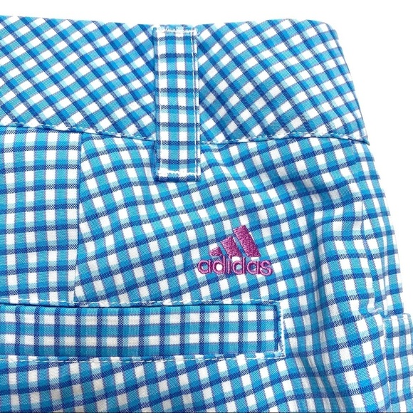 Adidas Plaid Soccer Aldwin Logo Soccer Shorts Blue - Picture 4 of 11